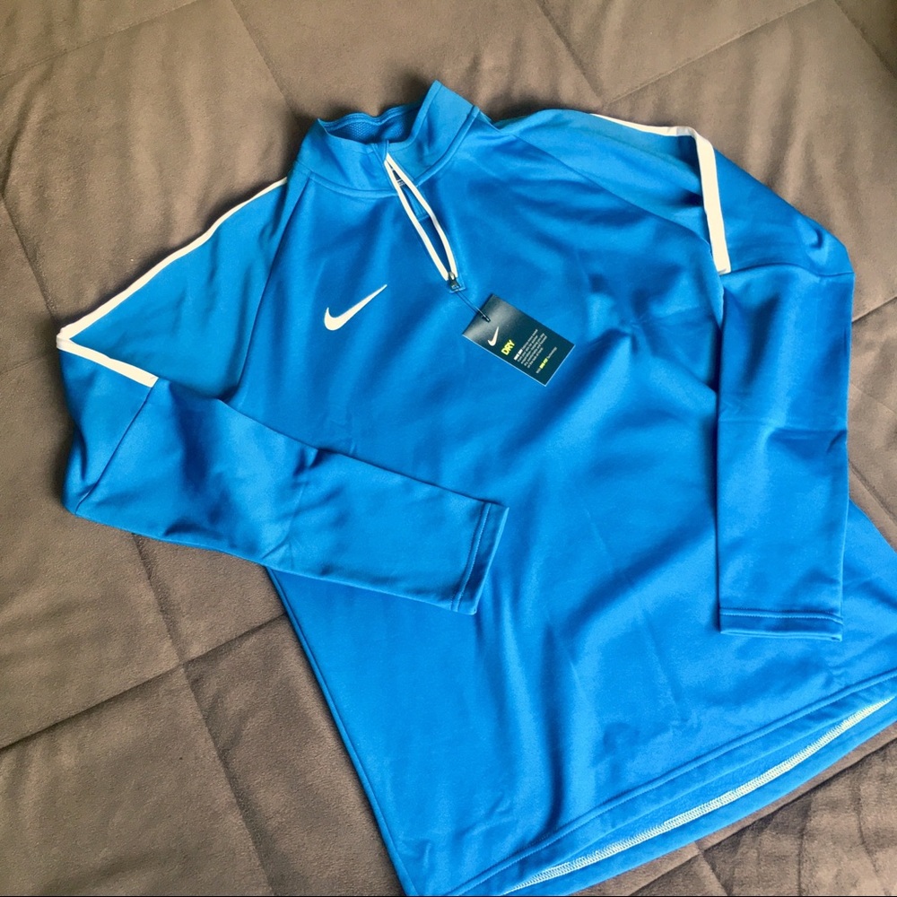 NIKE Dri FIT Half-Zip Pullover, Size Large